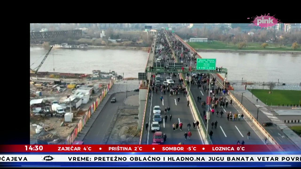 REALNA SLIKA! Snimci sa mostova iz vazduha: '20 ljudi blokiralo Beograd!'