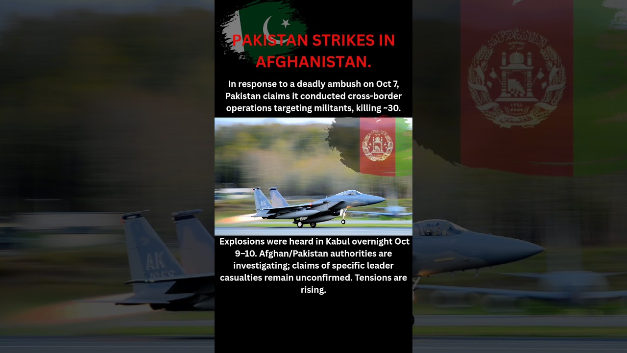 Pakistan Strikes Afghanistan. 