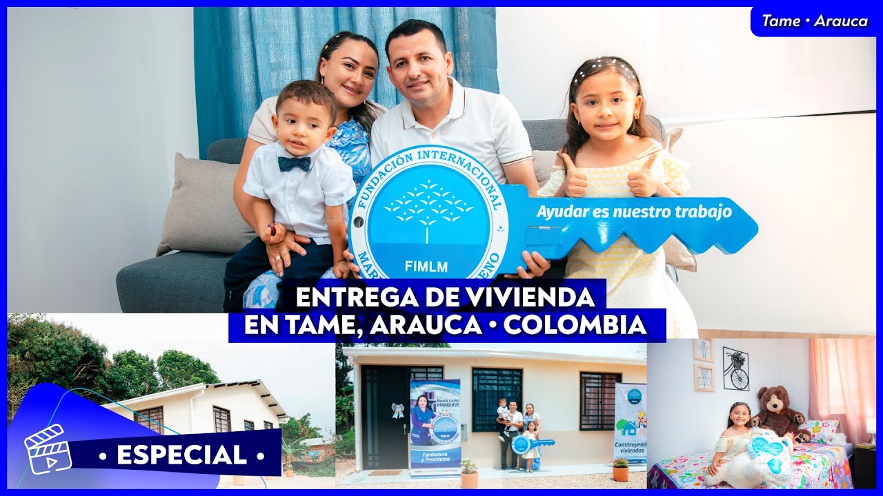 La Familia Rincón Ortiz recibe su vivienda nueva en Tame • Arauca  🏠