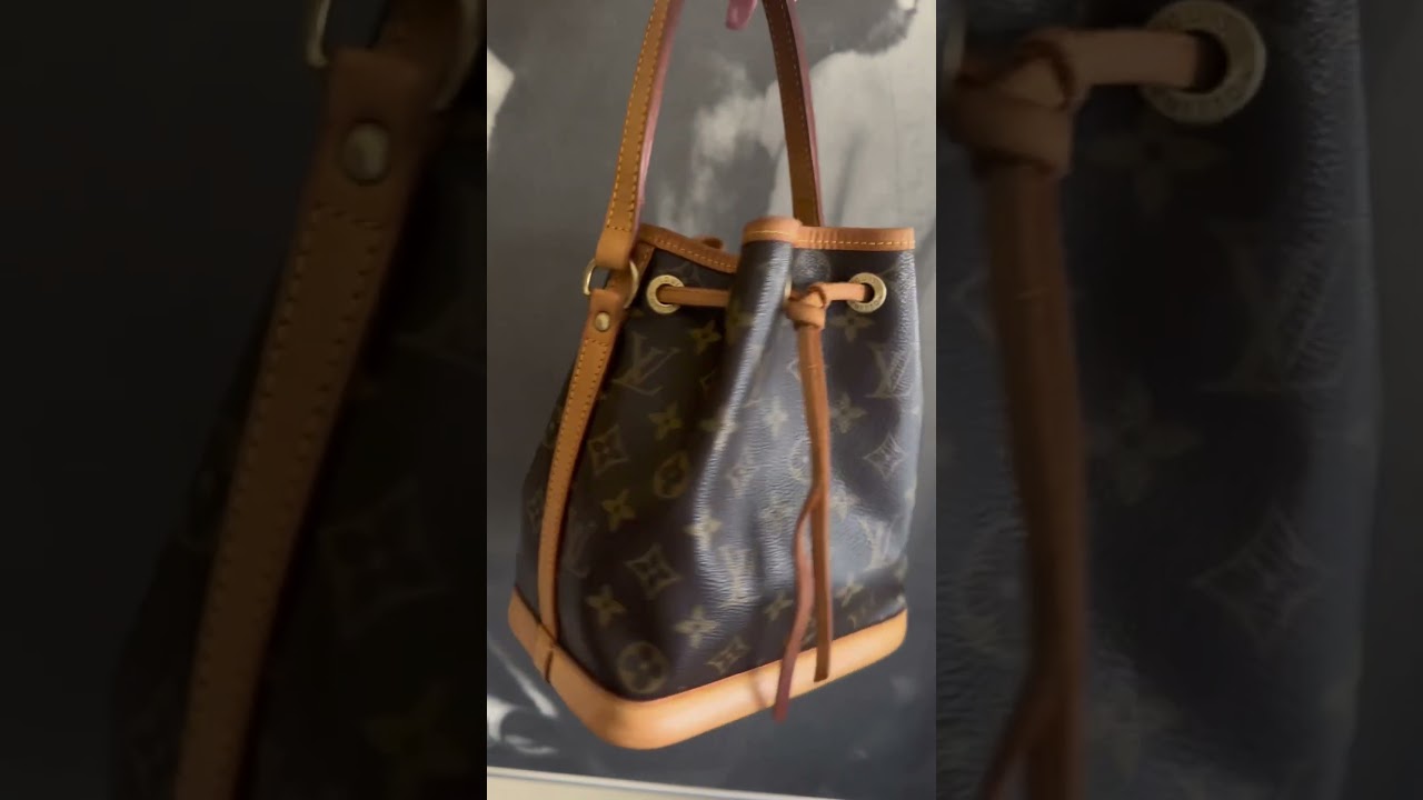 A closer look u guys!! 19 y.o Mini Noe #louisvuitton #vintage #vintagestyle #shorts