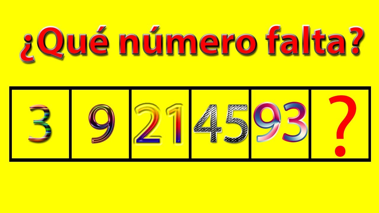 Serie numérica Halla la incógnita   Test de inteligencia 👍💚💚