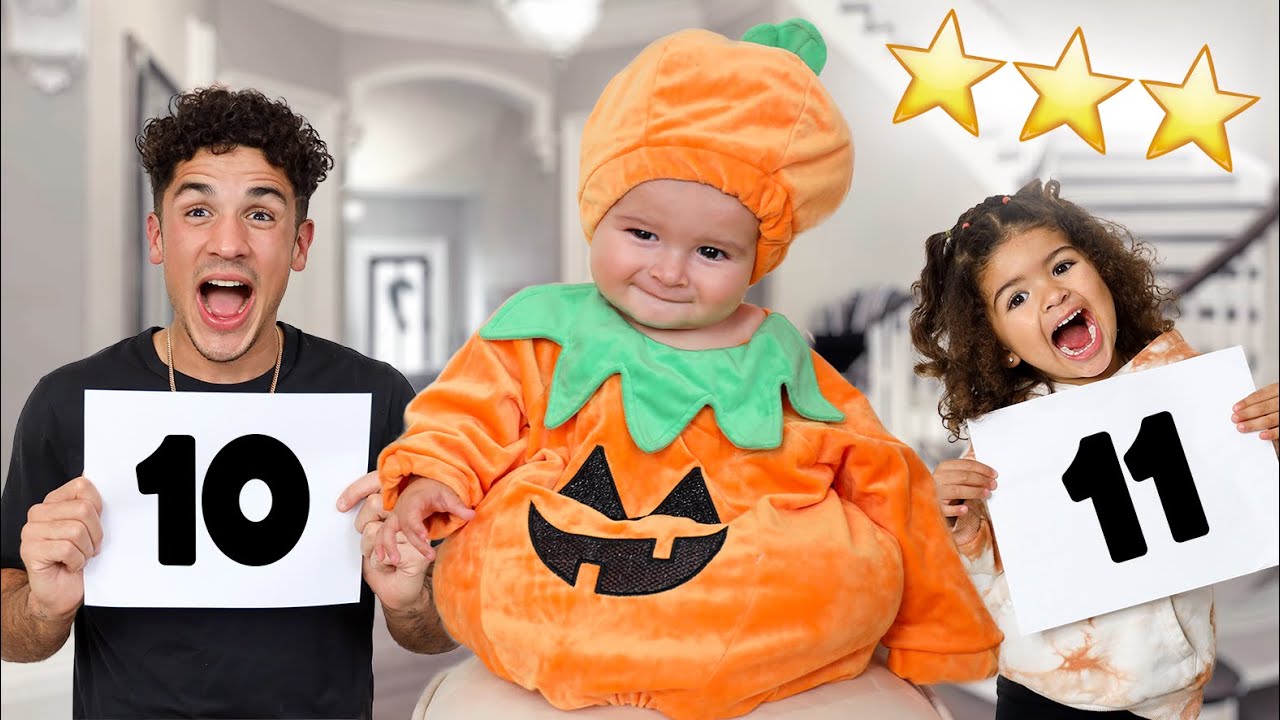 NIKO AND ABELLA RATE BABY NEO'S HALLOWEEN COSTUMES!!!