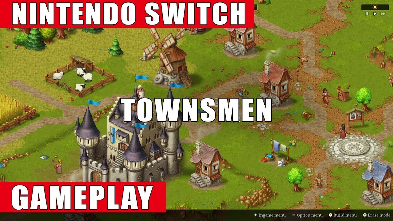 Townsmen Nintendo Switch Gameplay