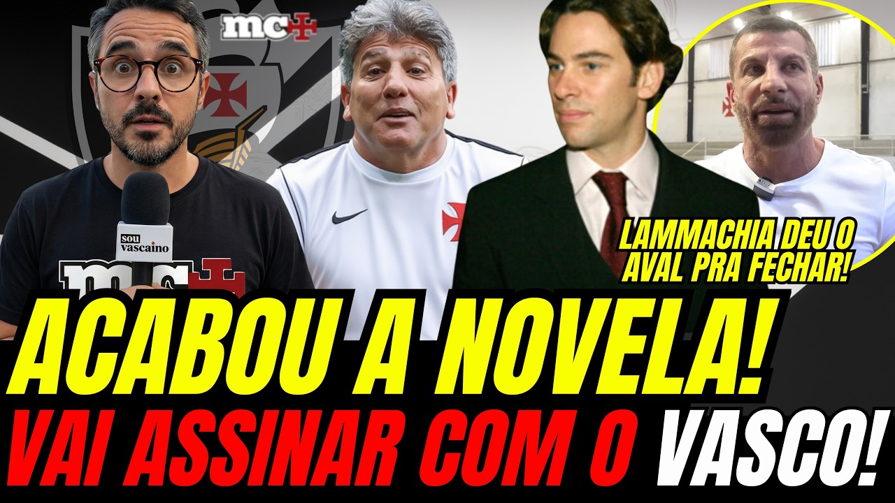 ACABOU A NOVELA: VASCO AGIU ESSA TARDE E NOVO TREINADOR VAI FECHAR COM AVAL DE MARCOS LAMMACHIA!