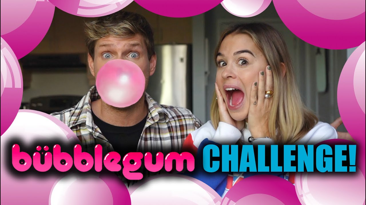 BUBBLE GUM CHALLENGE! // P.O et Marina