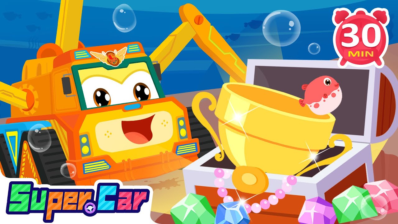 Excavator Mega Compilation! | Musical Adventures | Fun Kids Cartoons & Songs | LEFUN Kids TV