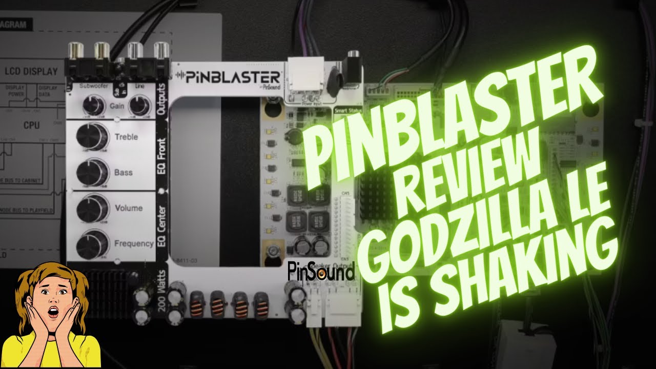 PinSound PINBLASTER in Stern Godzilla LE Pinball makes the GROUND SHAKE!!!
