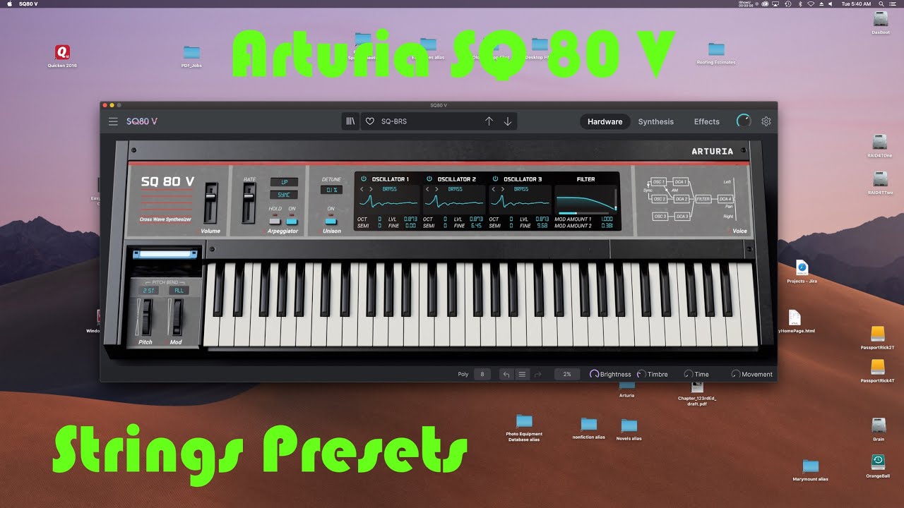 Arturia SQ 80 V Strings Presets