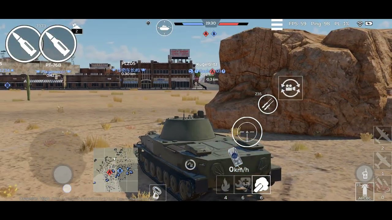 War Thunder mobile: PT-76-57 gameplay
