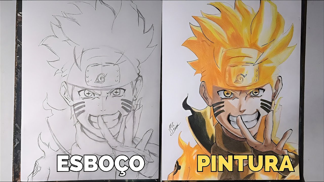 Como Desenhar O NARUTO MODOD RIKUDOU SENNIN Passo a Passo