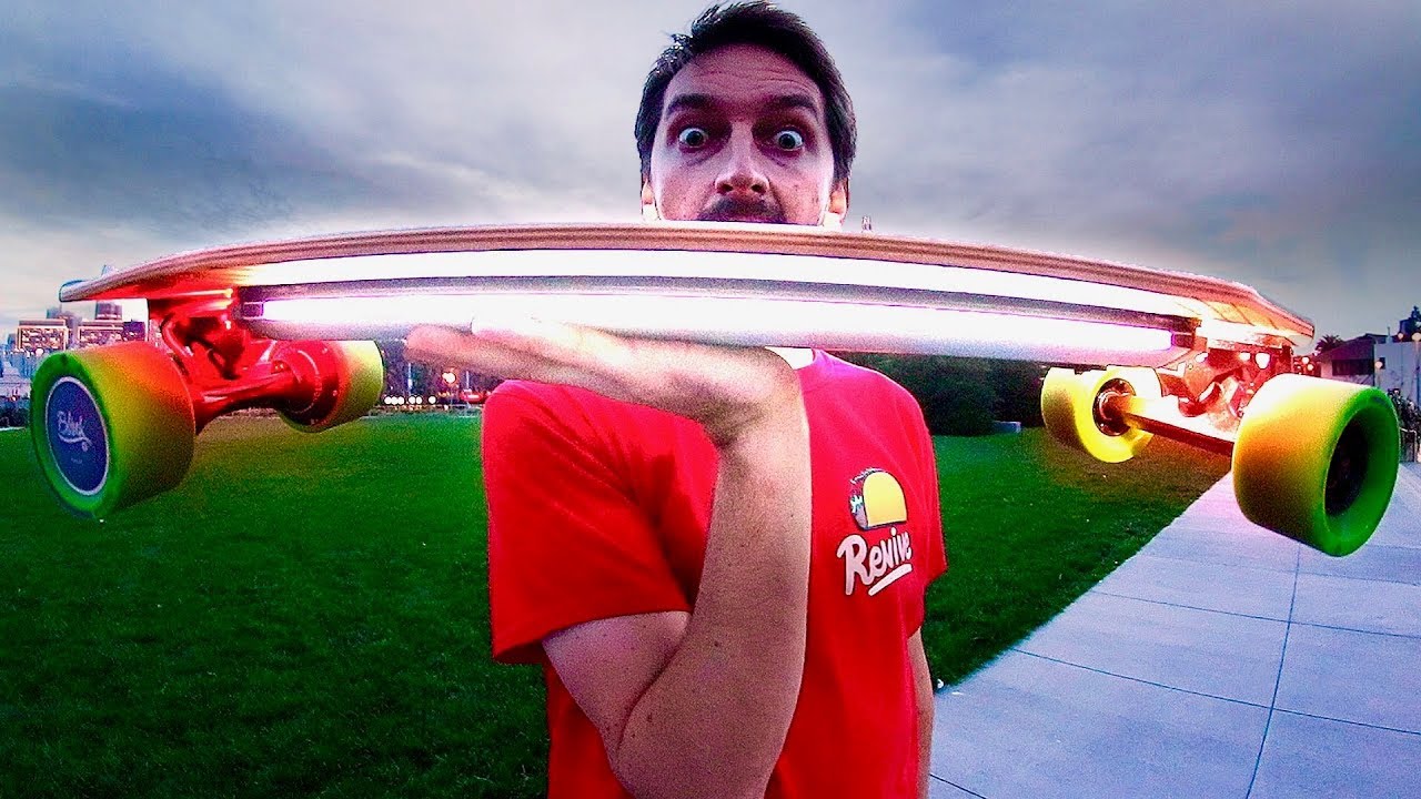 THE BLINK ELECTRIC LIGHT UP SKATEBOARD!