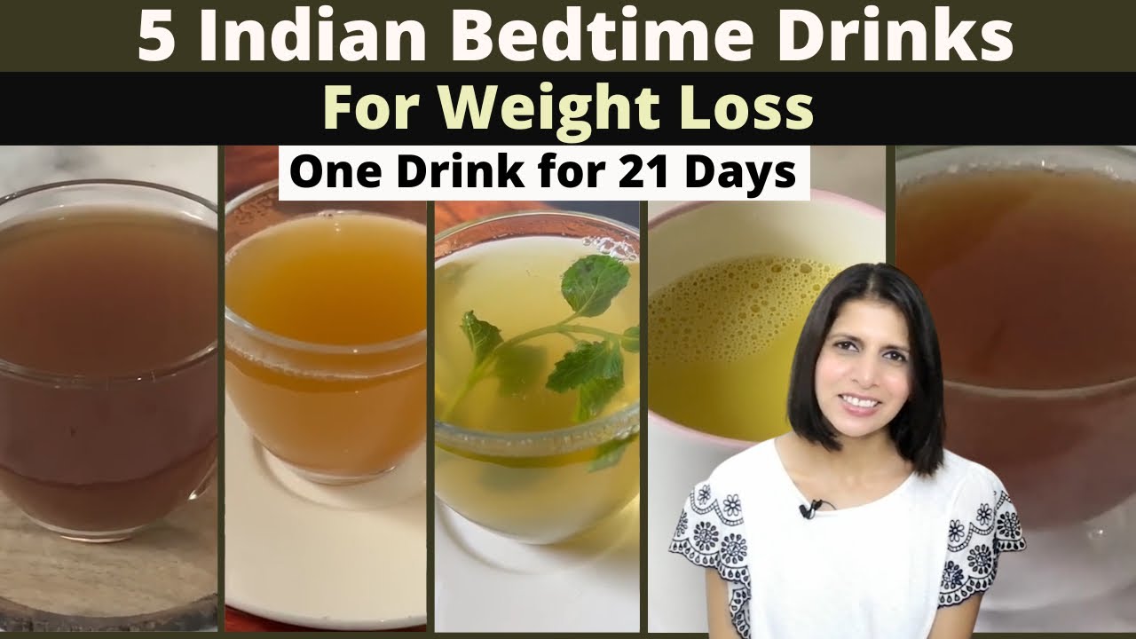 Drink Any One Before BedTime to Lose Weight for 21 Days | Healthy Herbal Drinks Recipe | Hindi