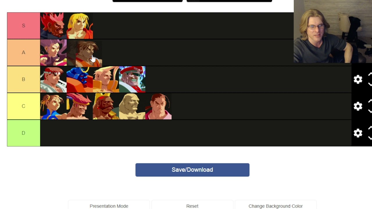 Street Fighter alpha tier list!