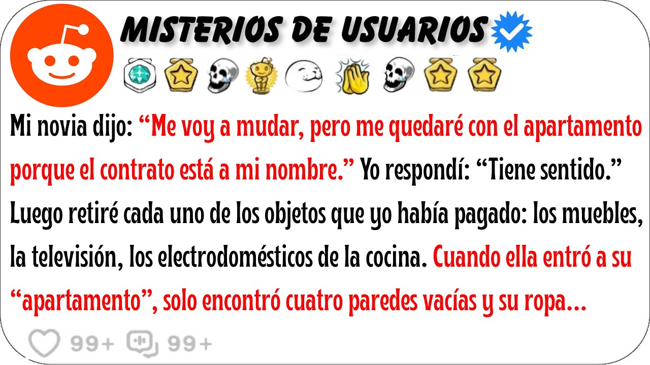 Mi novia dijo: “Me voy a mudar, pero me quedaré con el apartamento porque...
