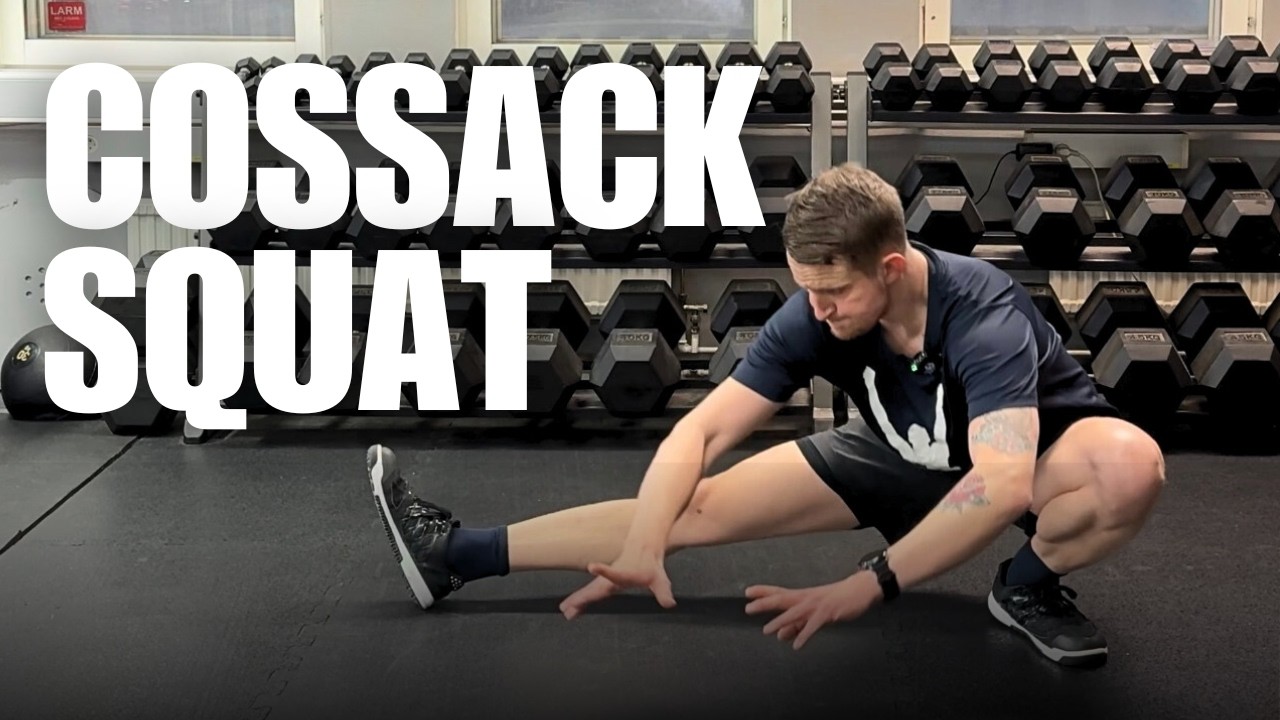 Cossack squat - demonstration