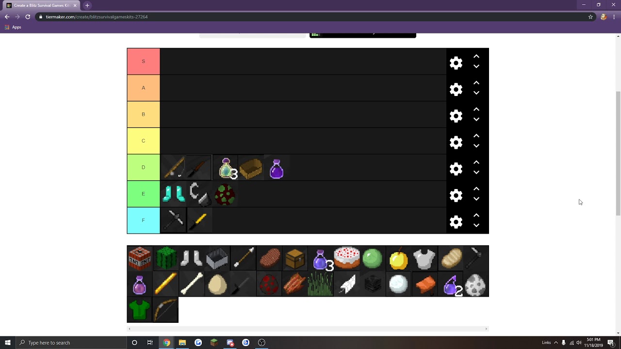 Blitz Survival Games Kit Tier List!