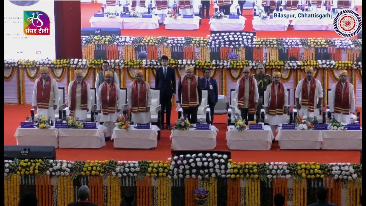 VP Jagdeep Dhankhar at the 11th Convocation of Guru Ghasidas Vishwavidyalaya in Chhattisgarh