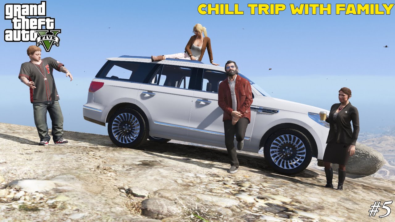 Roadtrip With Family | Michael Real Life Mod Series | Gta5 In Telugu |