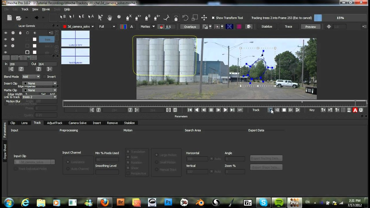 Mocha v3 3D Camera Solve Tutorial Part 2