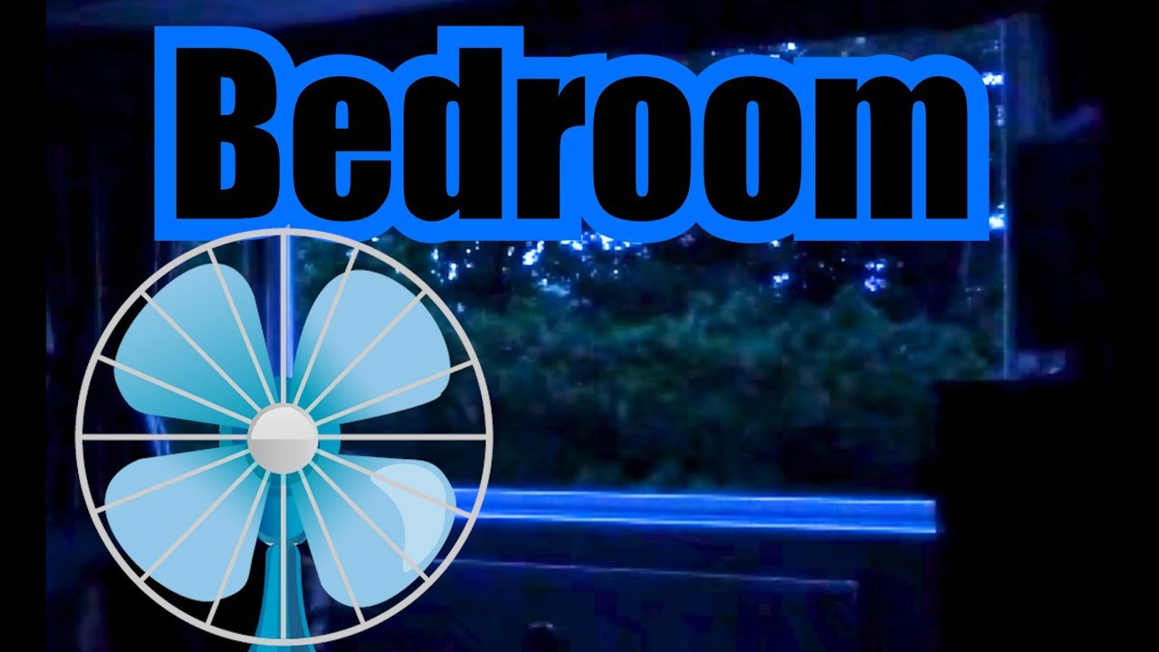Bedroom Fan Noise w/ Dimmed Dark Screen 10 Hours of Fan White Noise for Sleeping