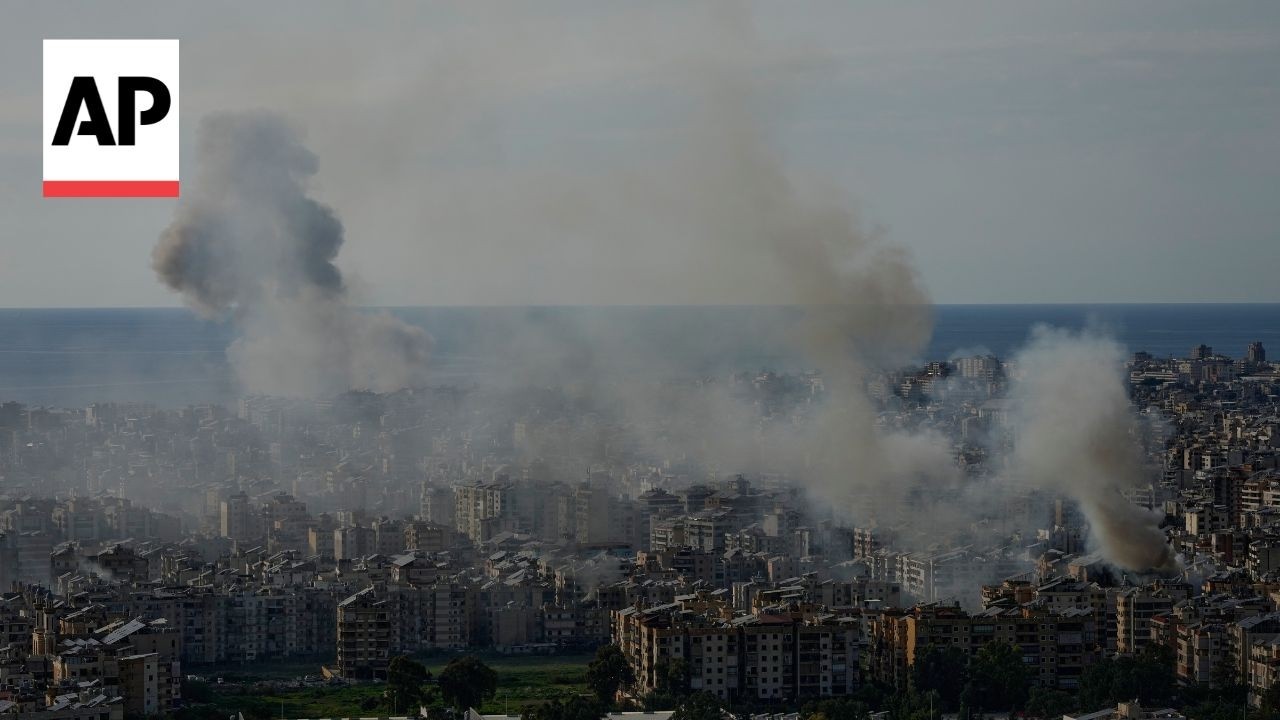 Black smoke billows into Beirut sky as Israel continues strikes