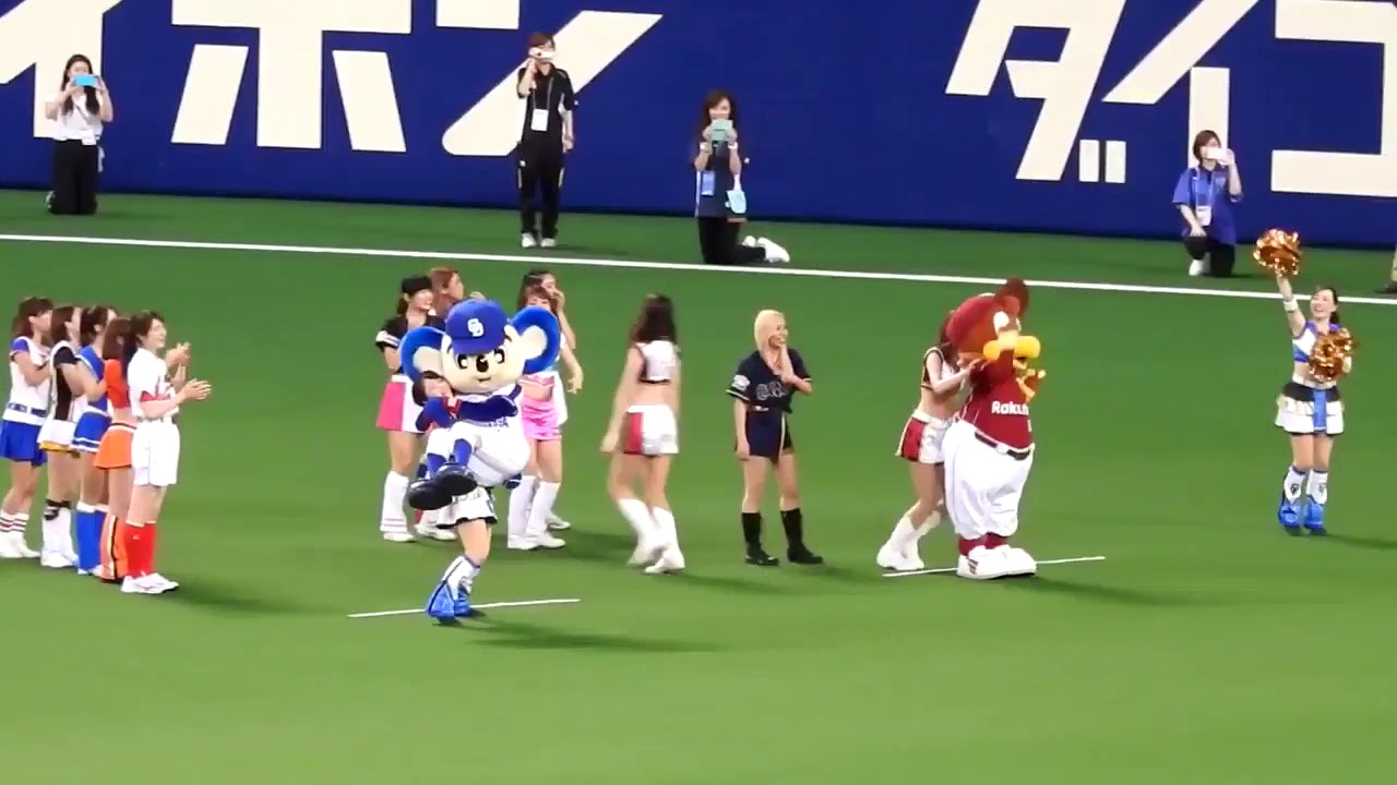 プロ野球マスコットたちのリレー対決！ みんな自由すぎるｗ