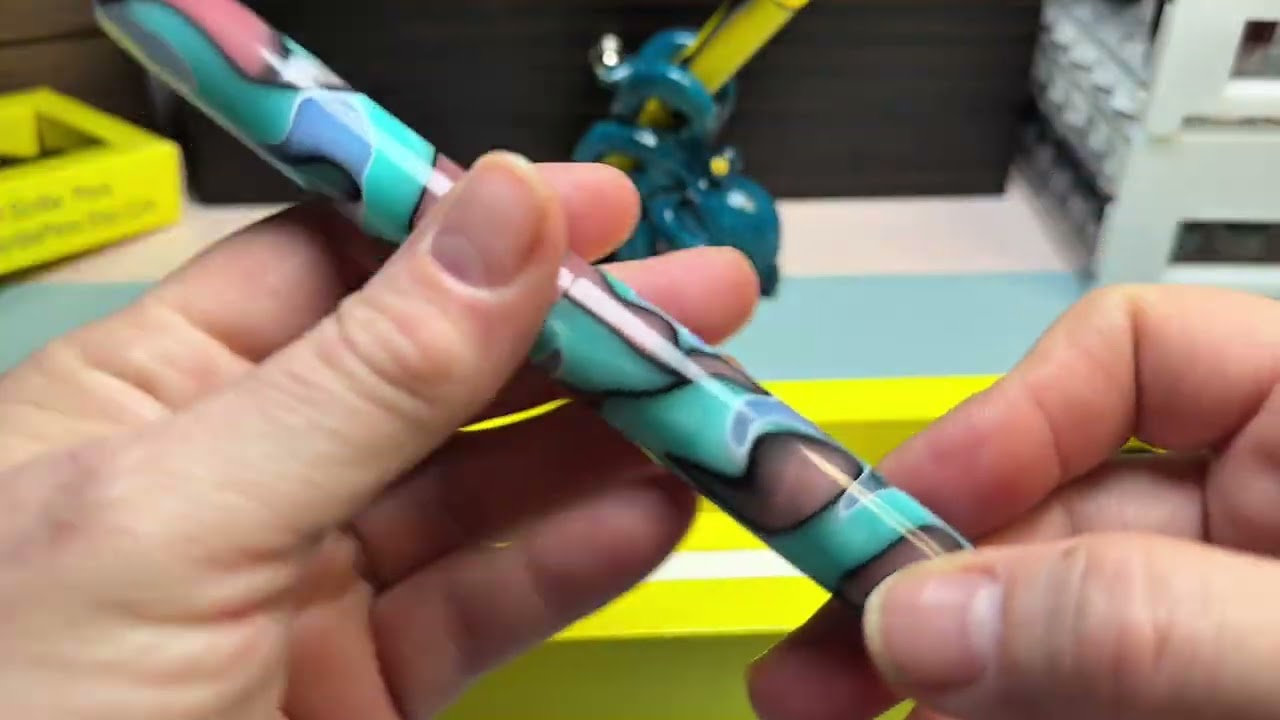 ASMR Fountain Pen Unboxing – Handmade Scribe Pens (Komodo & Psychedelic Sunset)