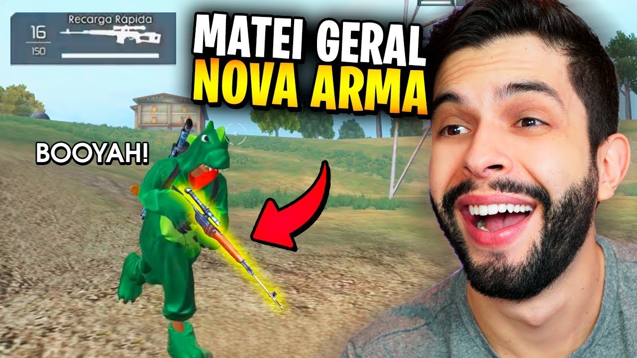 INCRÍVEL?!? ACHEI A NOVA ARMA RARA DO FREE FIRE E MATEI GERAL! (SVD)