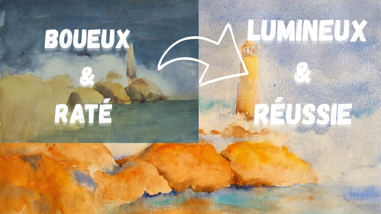 Aquarelles boueuses  : l'erreur invisible que vous faites sans le savoir !