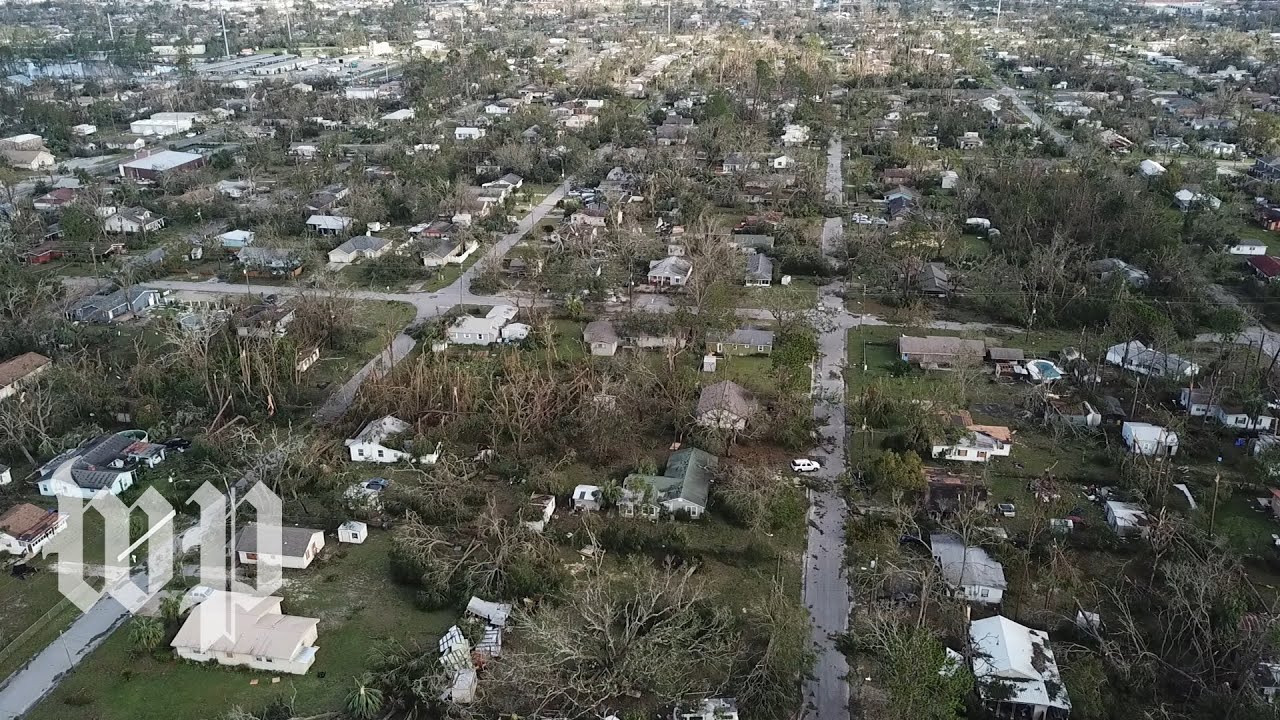See the aftermath of Hurricane Michael from above