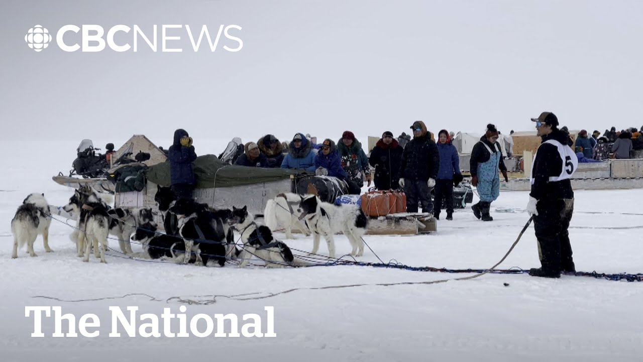 #TheMoment competitors set off on Nunavut's week-long dog sled quest