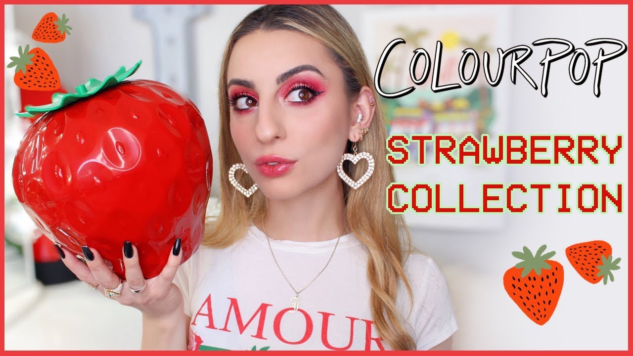 Colourpop Strawberry Collection: Try On & Swatches!