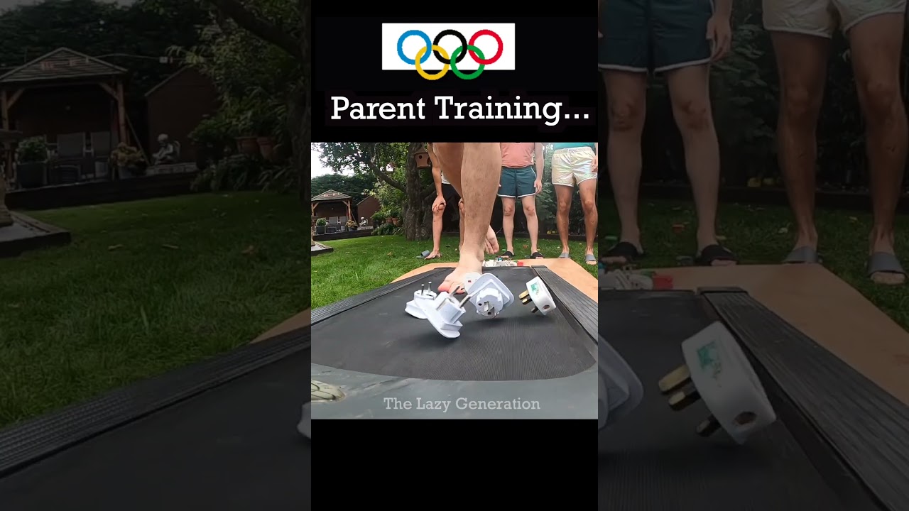 Blindfolded on a Treadmill&hellip; 🏃&zwj;♂️💥 #thelazygeneration #ouch #fail #lego #shorts