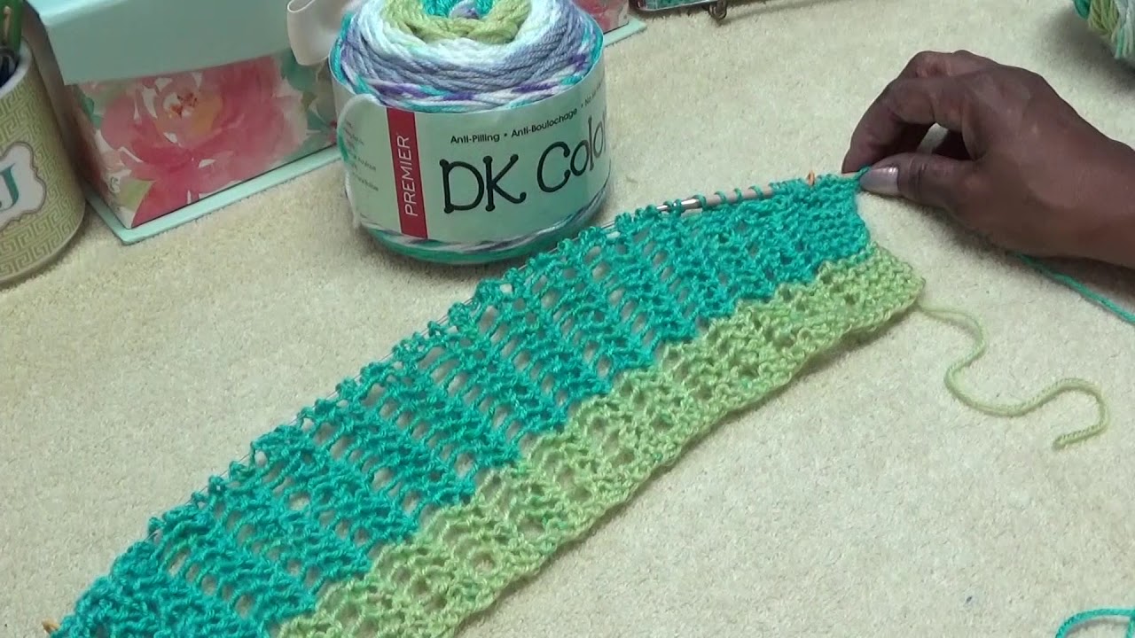 J's Knit - Coco Mania Tennis Fan Scarf.  EP. #126.