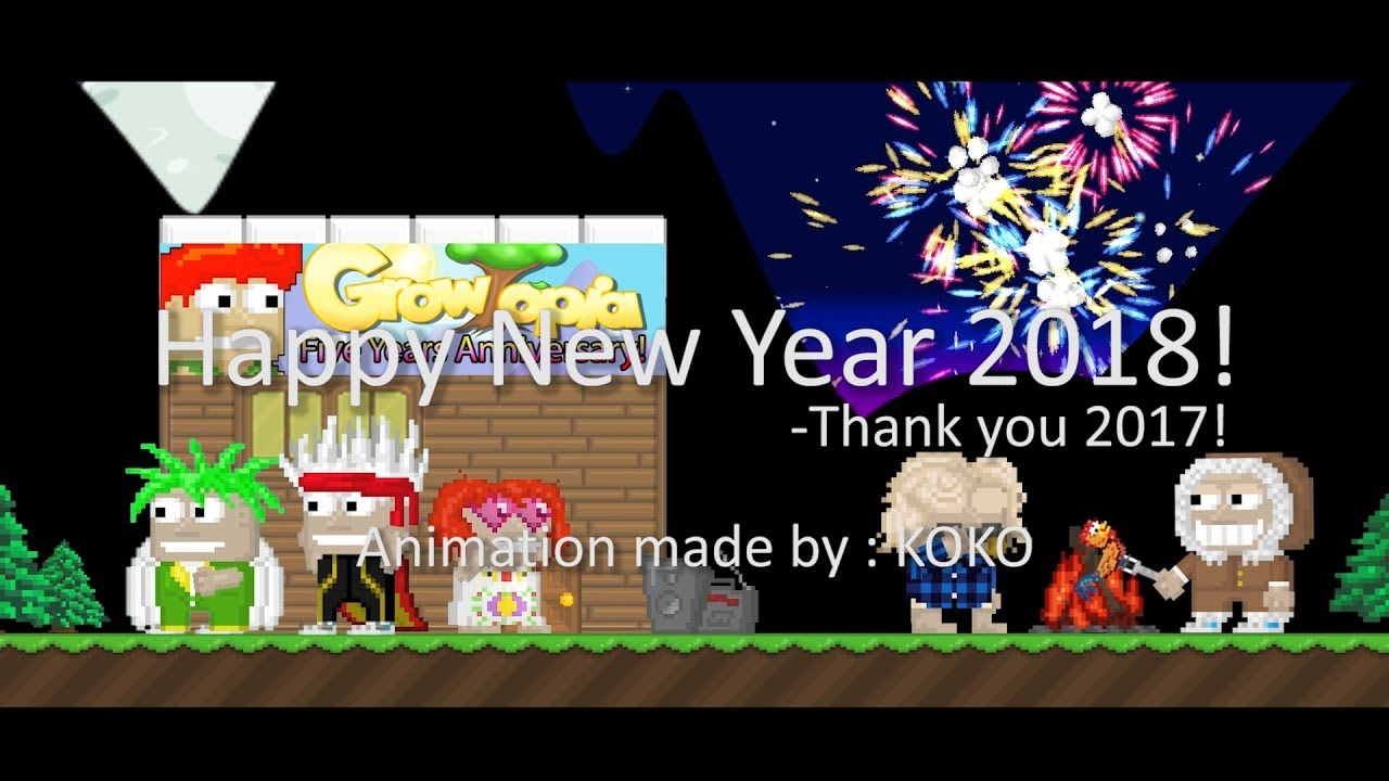 Happy New Year 2018! (Animation) - Growtopia