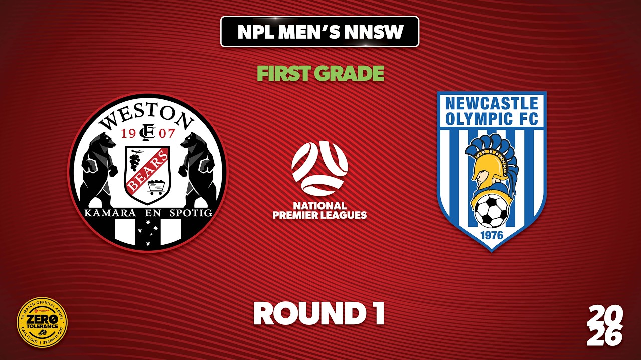 NPL Men's NNSW Round 1 First Grade - Weston Bears v Newcastle Olympic