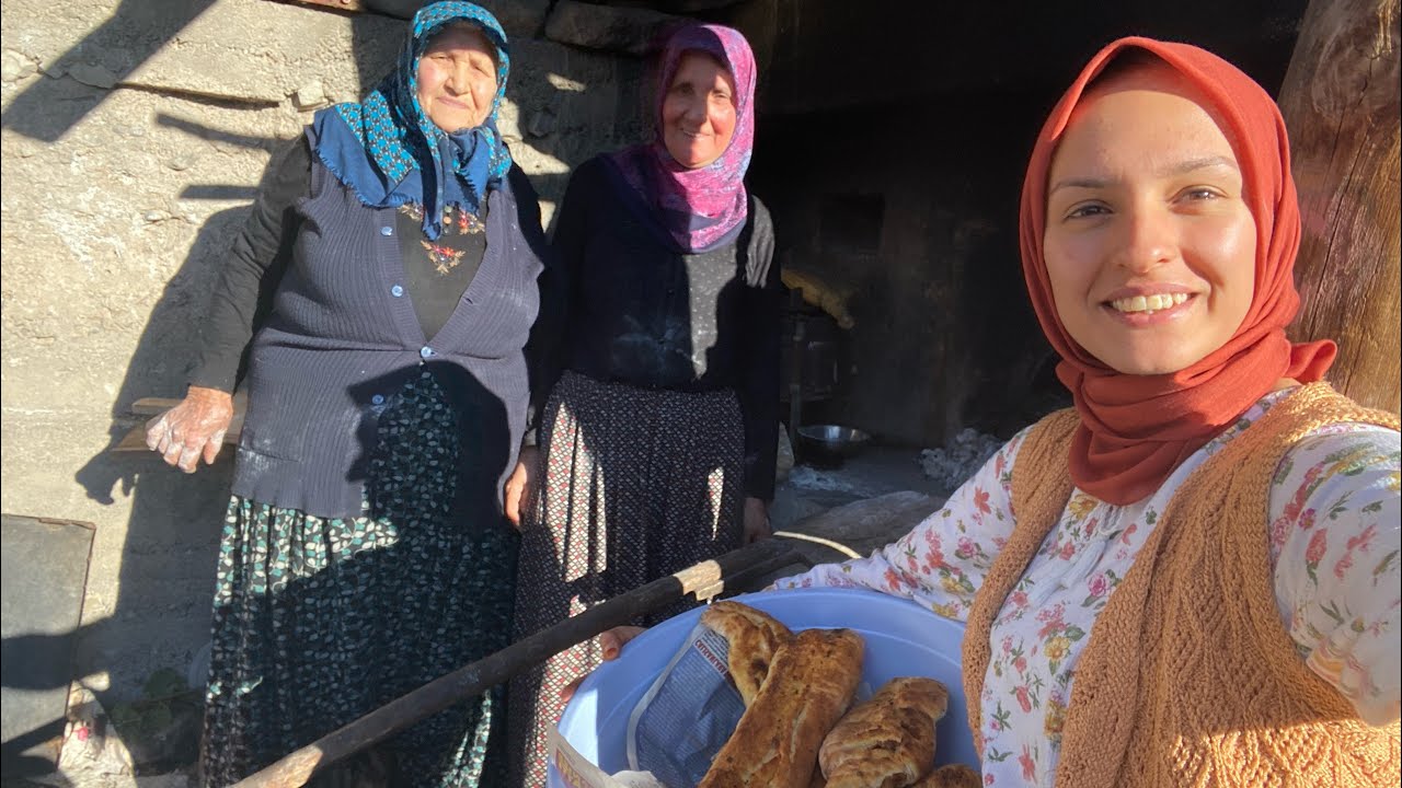 TAŞ FIRINDA KIYMALI PİDE..🥖DEDEM VİDEO ÇEKMEME KIZIYOR MU?🤢