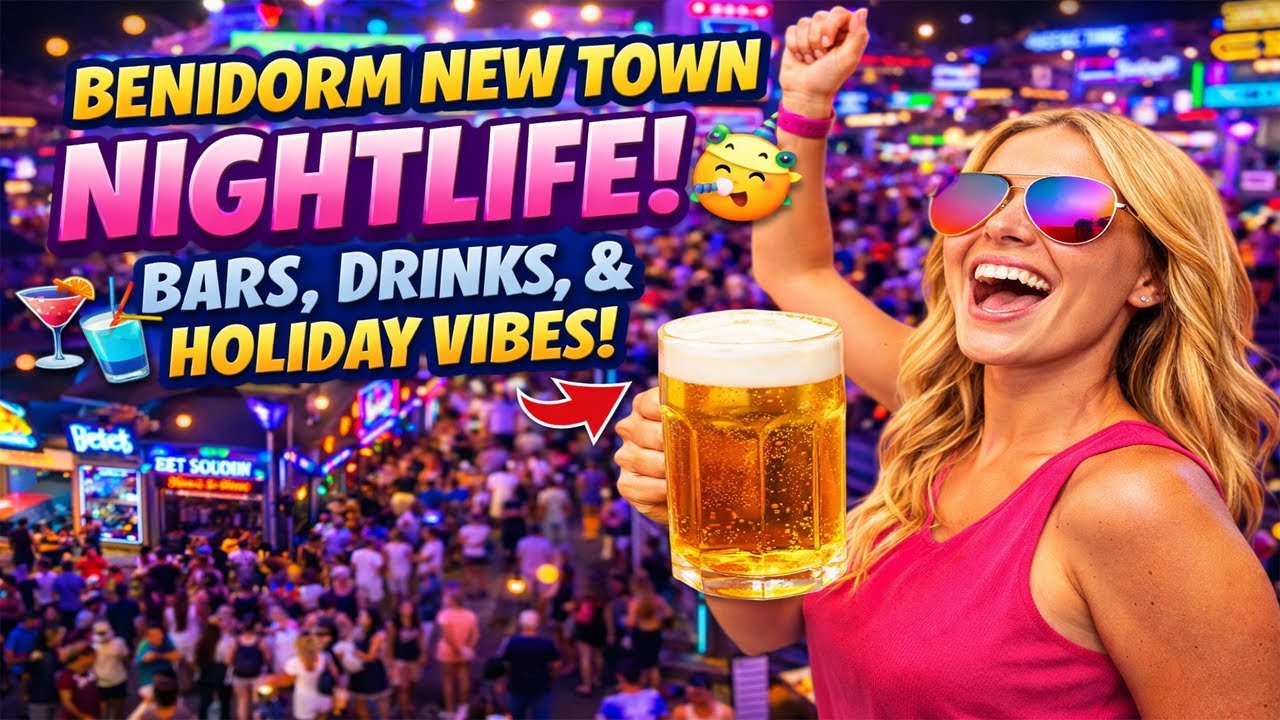 👉 “Benidorm New Town Nightlife 🍻 | Bars, Drinks & Holiday Vibes”
