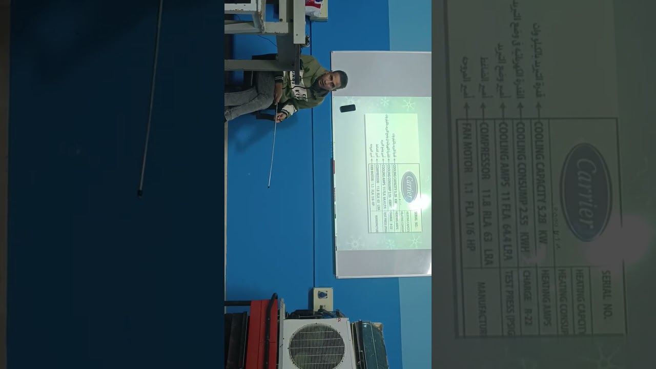 قراءة لوحة بيانات التكييف