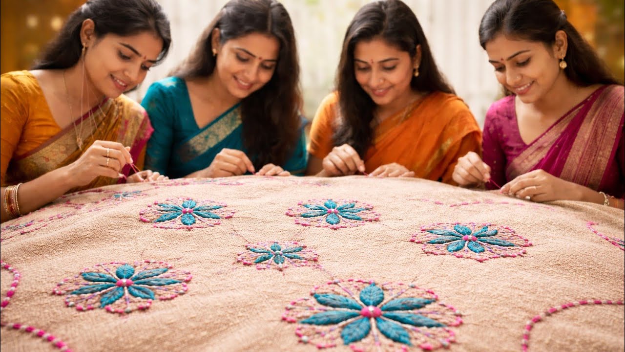 Nokshi Katha Hand Stitching | Fulfilling My Passion Through Nakshi Kantha Sewing