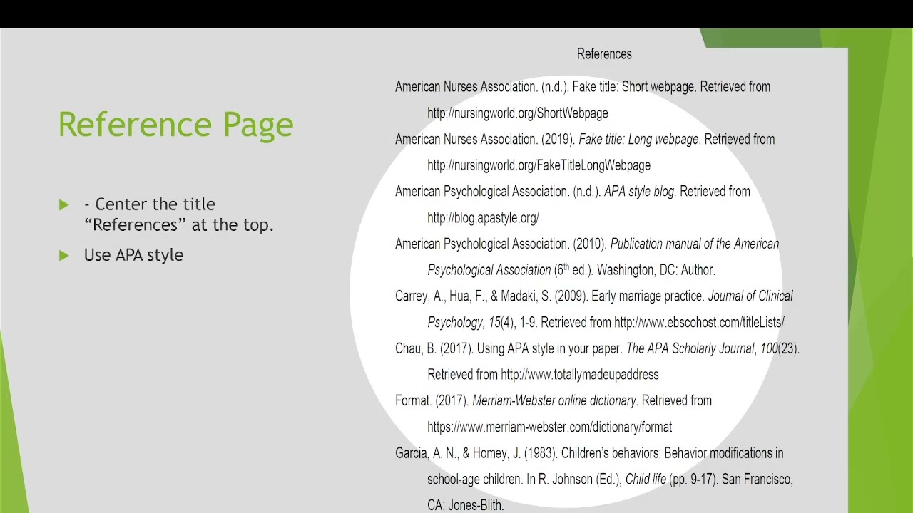 APA guidelines in scientific writing الكتابة العلمية لمقدمة البحث