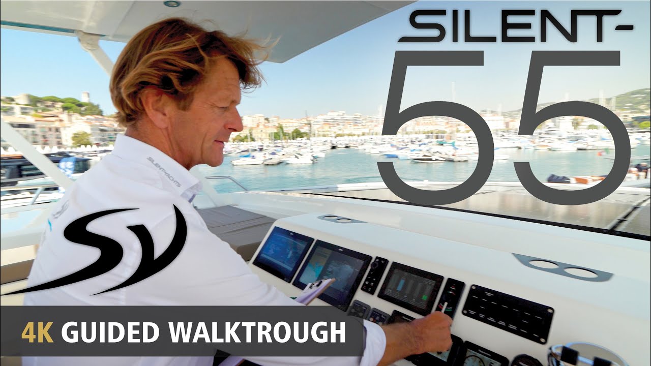 SILENT 55 | КАТАМАРАН НА СОЛНЕЧНЫХ БАТАРЕЯХ | ЭКСКУРСИЯ С ГИДОМ | SILENT YACHTS | КАННСКИЙ ЯХТЕНН...