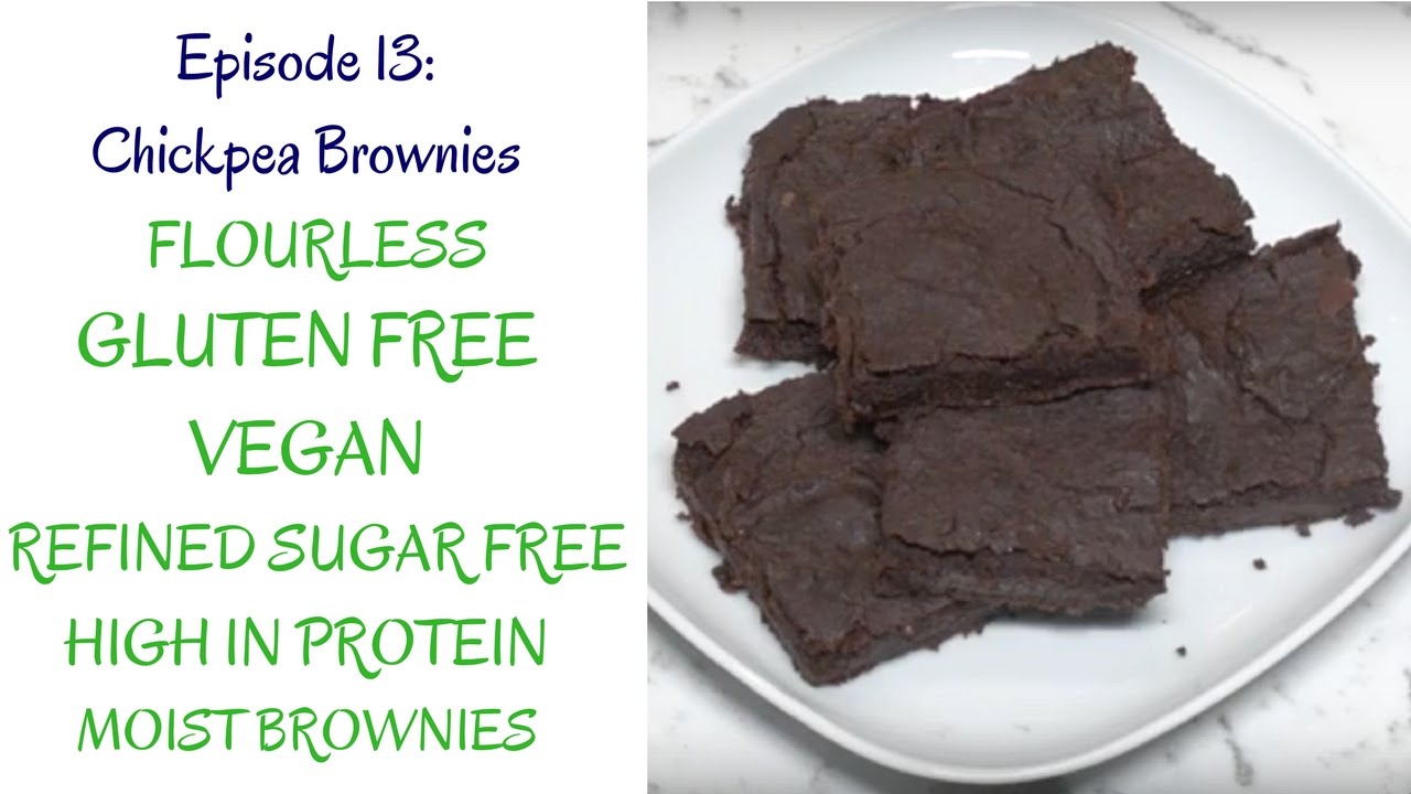Chickpea Brownies (Gluten Free, Vegan, Flourless)