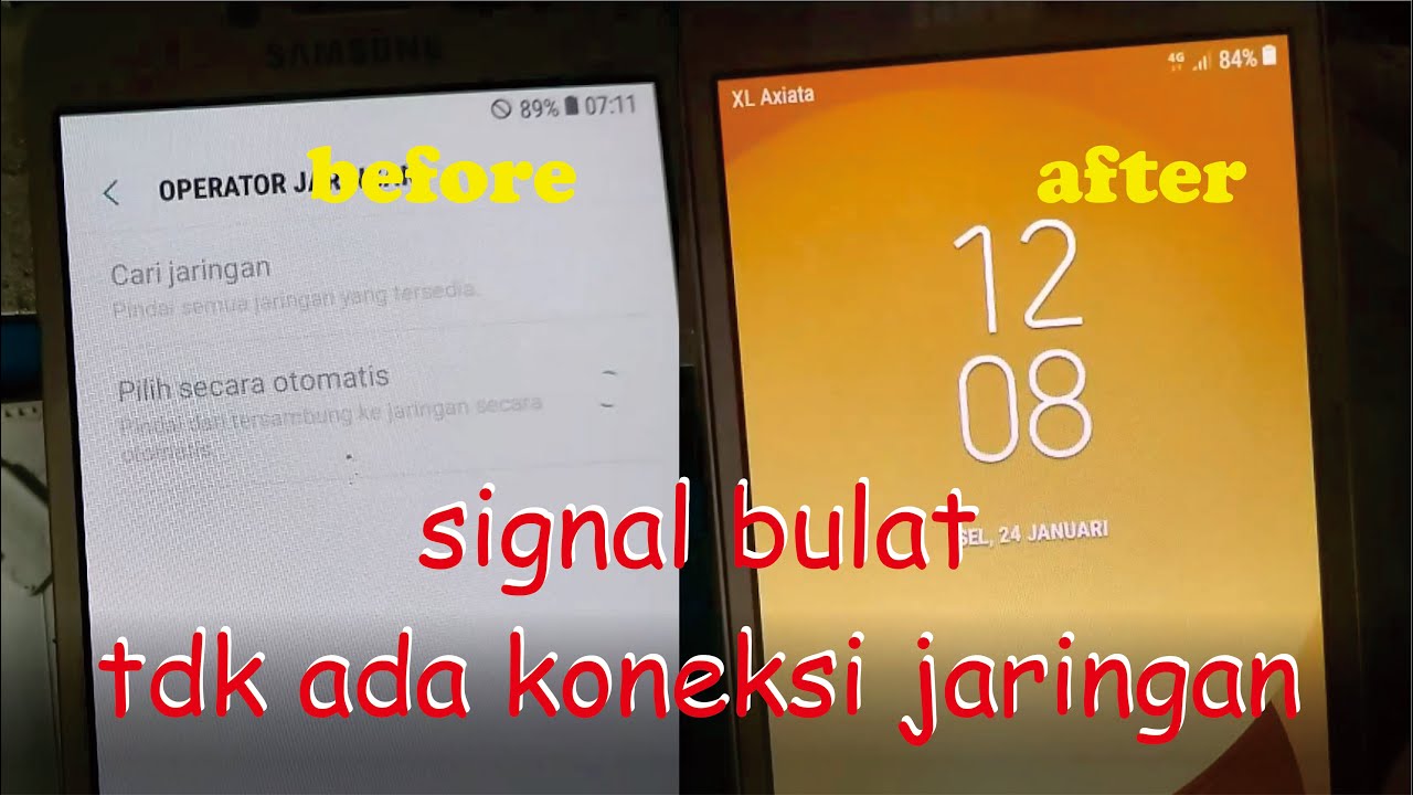 samsung J2 pro signal bulat tdk ada koneksi jaringan
