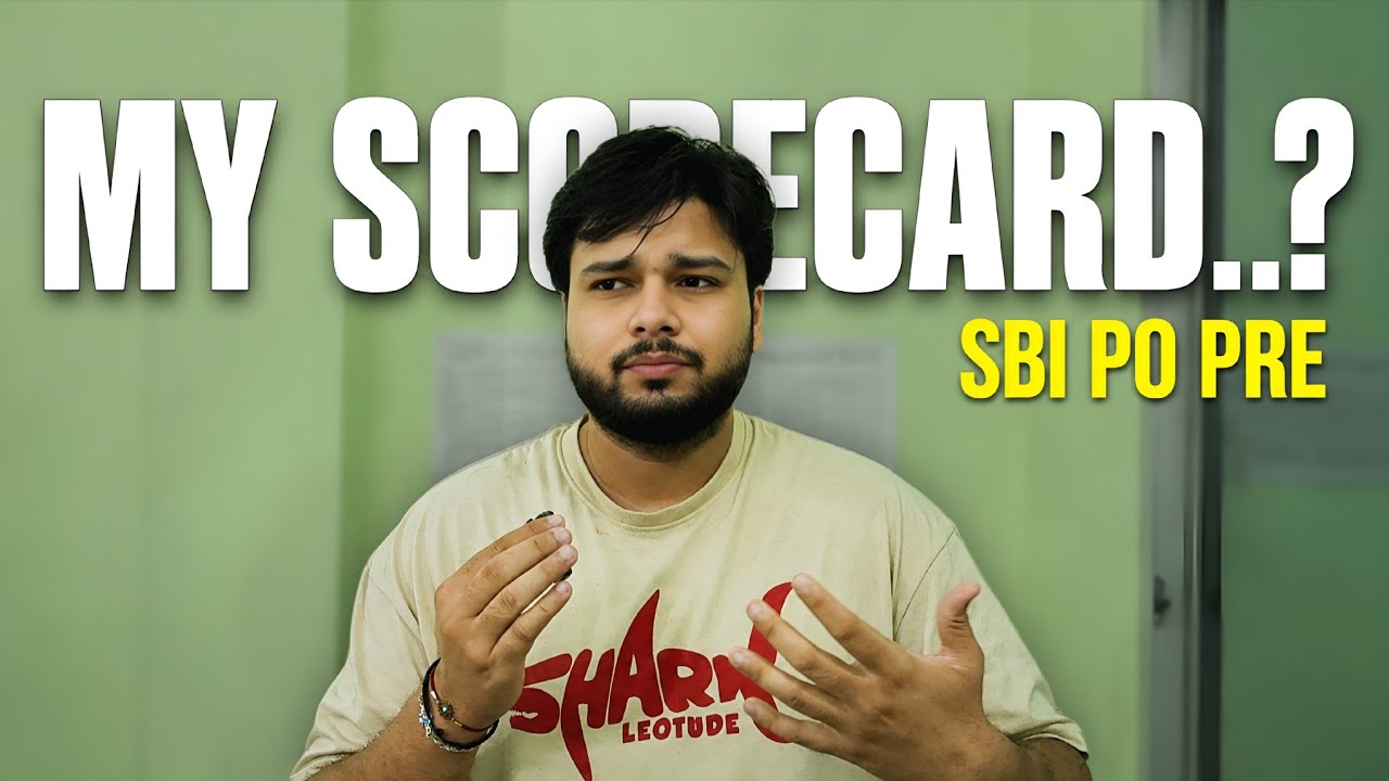 My SBI PO Pre Scorecard✅