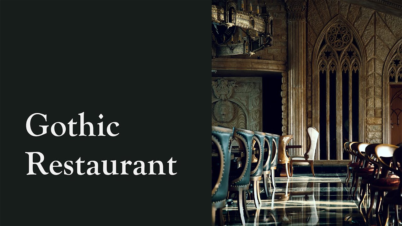 Gothic Restaurant | Construction Animation | Octane renderer