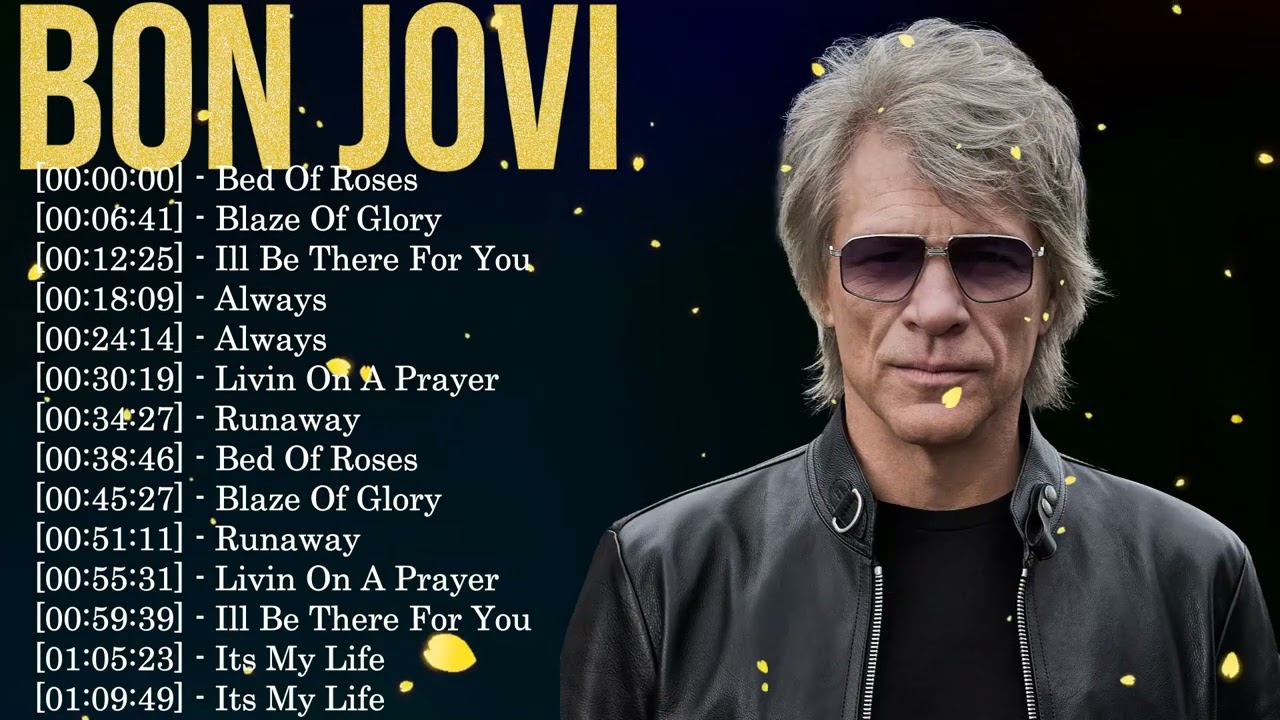 Full Album Bon Jovi｜Classic rock hits, 80s 90s power ballads collection
