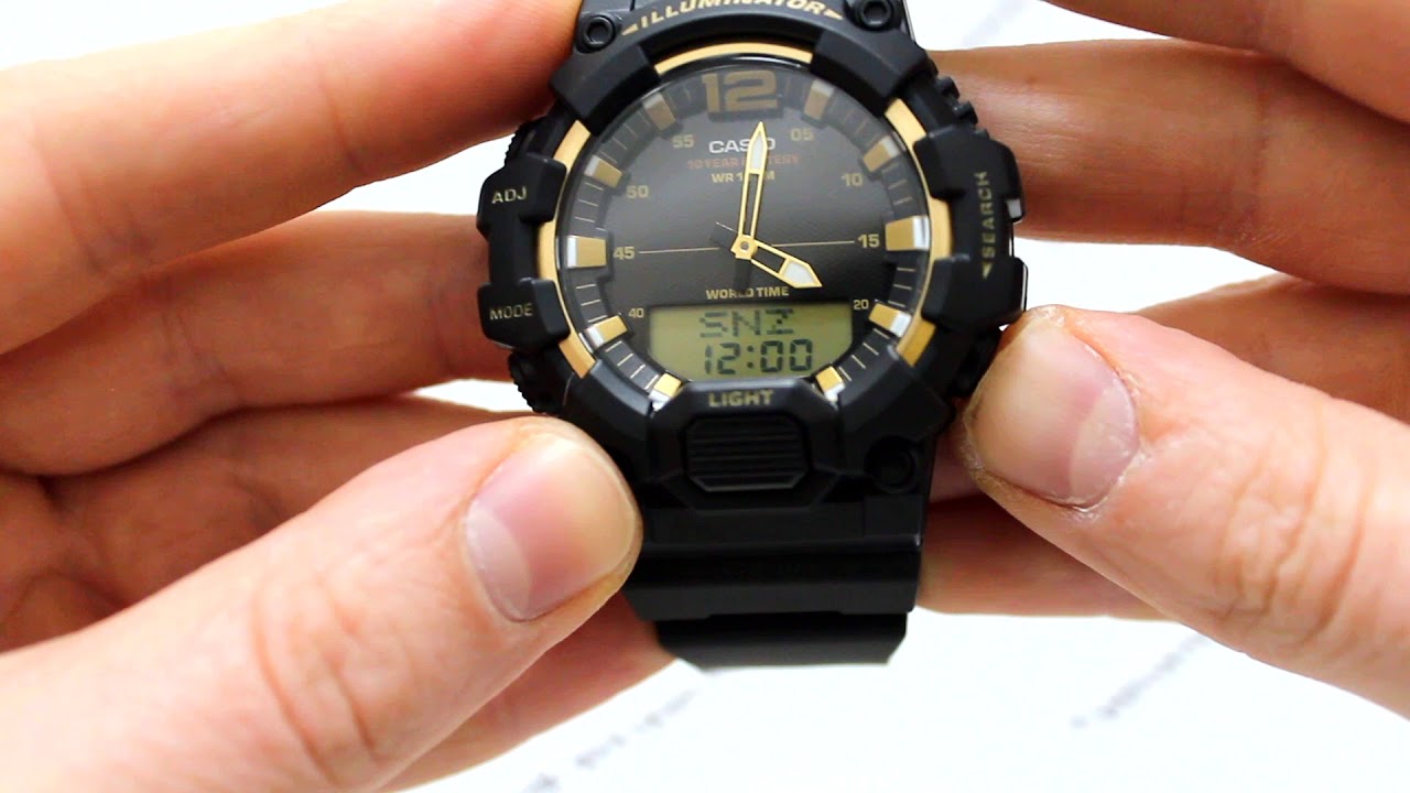 Часы Casio Illuminator HDC-700-9A - Инструкция, как настроить