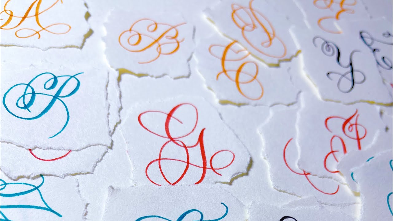 How to write A to Z  Flourish Calligraphy Tutorial #calligraphy #lettering #tutorial #reels #shorts