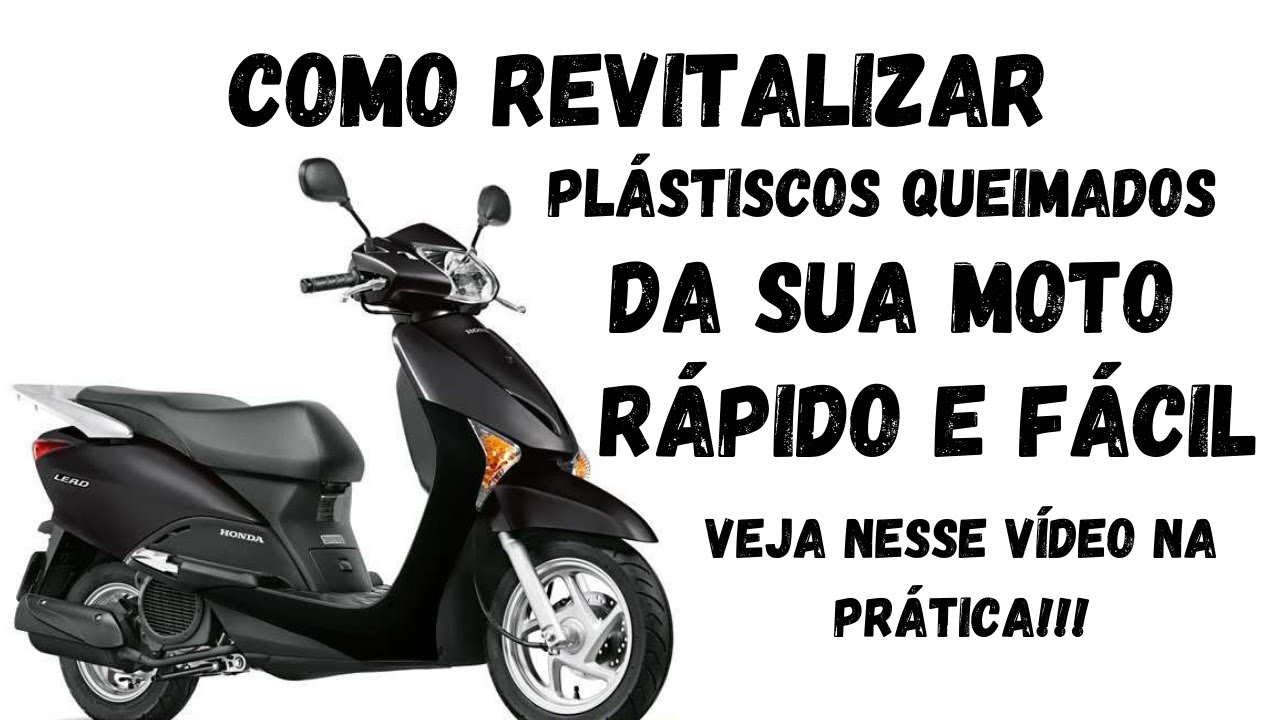Veja como eu restaurei os plásticos dessa moto com maçarico Honda Lead 110 (Ficou bom?)